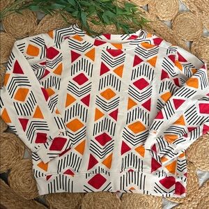 Ade + Ayo Aztec 100% cotton Boxy Fit Sweatshirt. Size M (8/10)